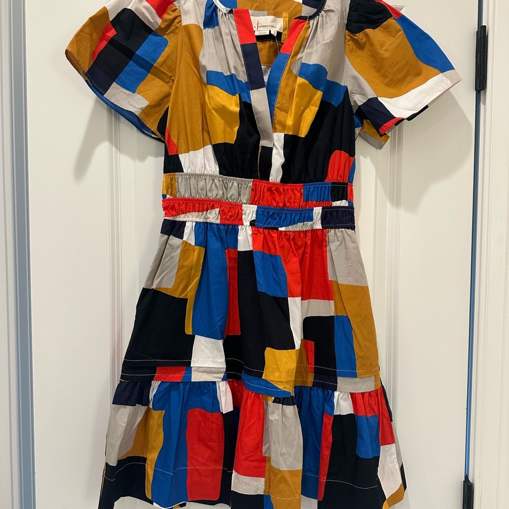 By Anthropologie Geometric Pattern Dress